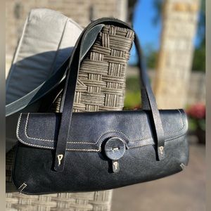 Christopher Kon Black Leather Luxury Handbag